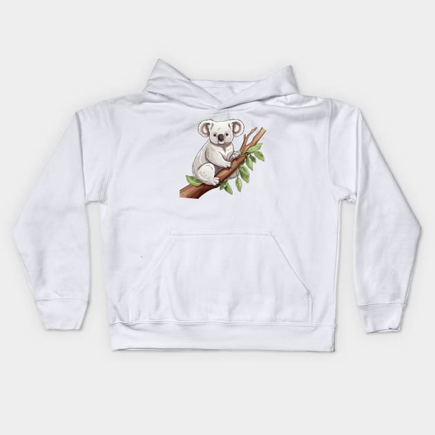 Koala In Australia Kids Hoodie by zooleisurelife